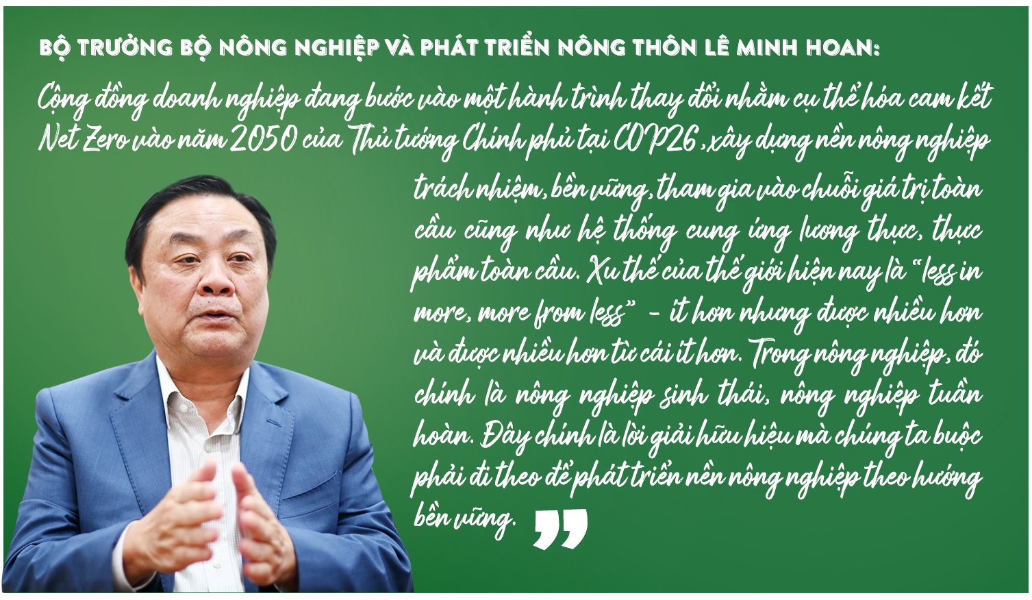 Nông nghiệp tuần hoàn chinh phục thị trường quốc tế Nông nghiệp tuần hoàn chinh phục thị trường quốc tế