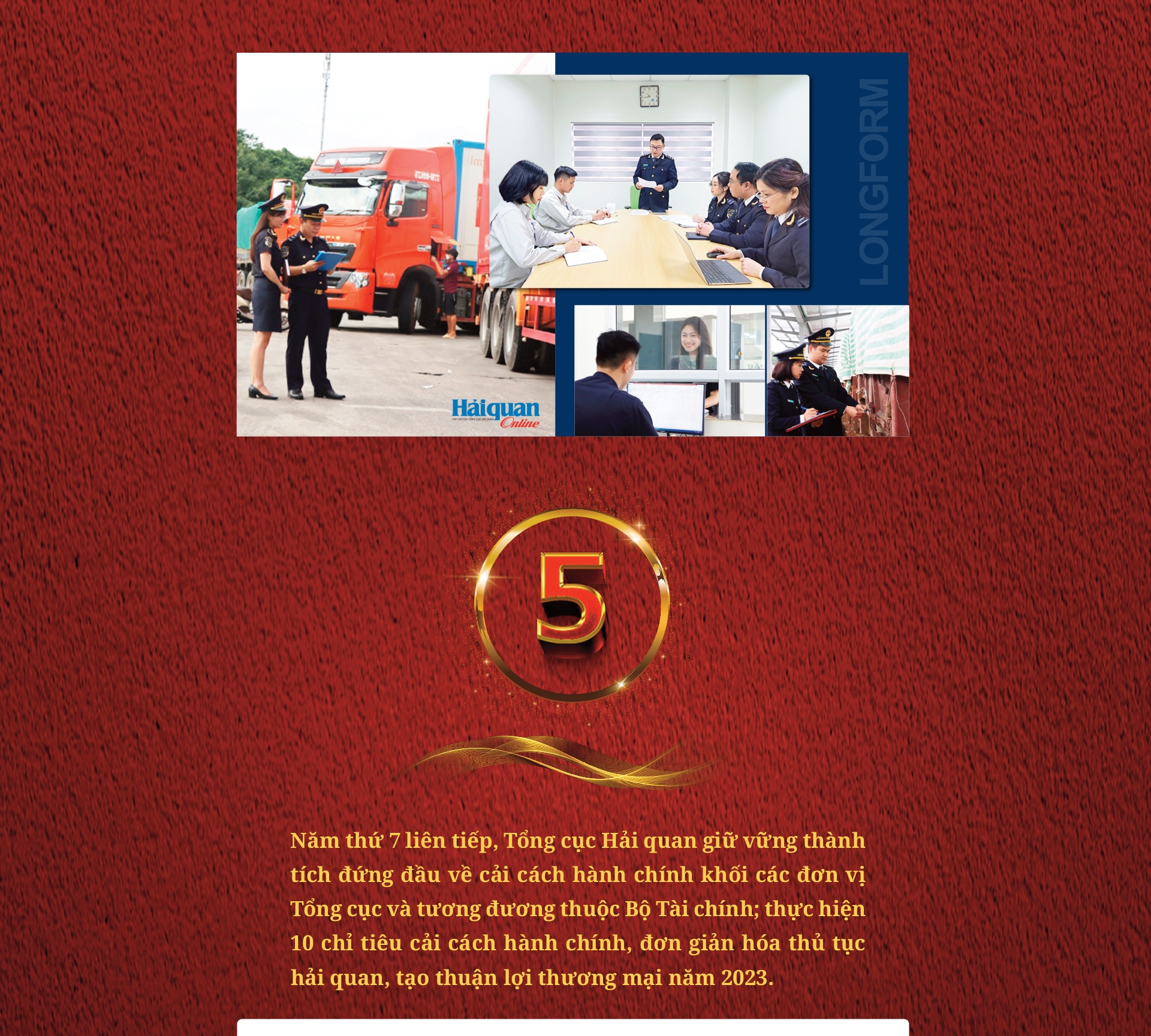 LONGFORM: 10 sự kiện nổi bật của Hải quan Việt Nam năm 2023 LONGFORM: 10 sự kiện nổi bật của Hải quan Việt Nam năm 2023