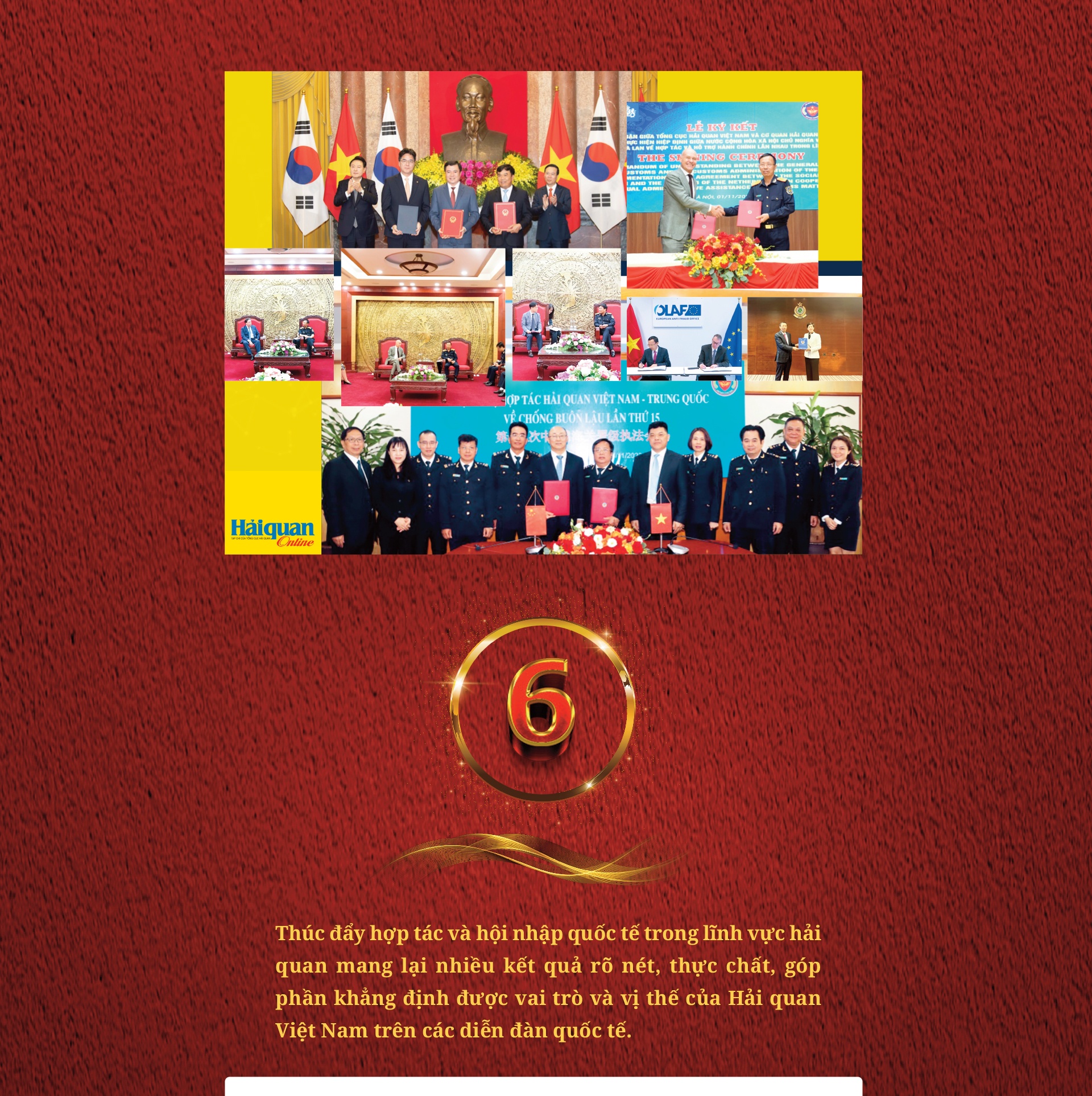 LONGFORM: 10 sự kiện nổi bật của Hải quan Việt Nam năm 2023 LONGFORM: 10 sự kiện nổi bật của Hải quan Việt Nam năm 2023