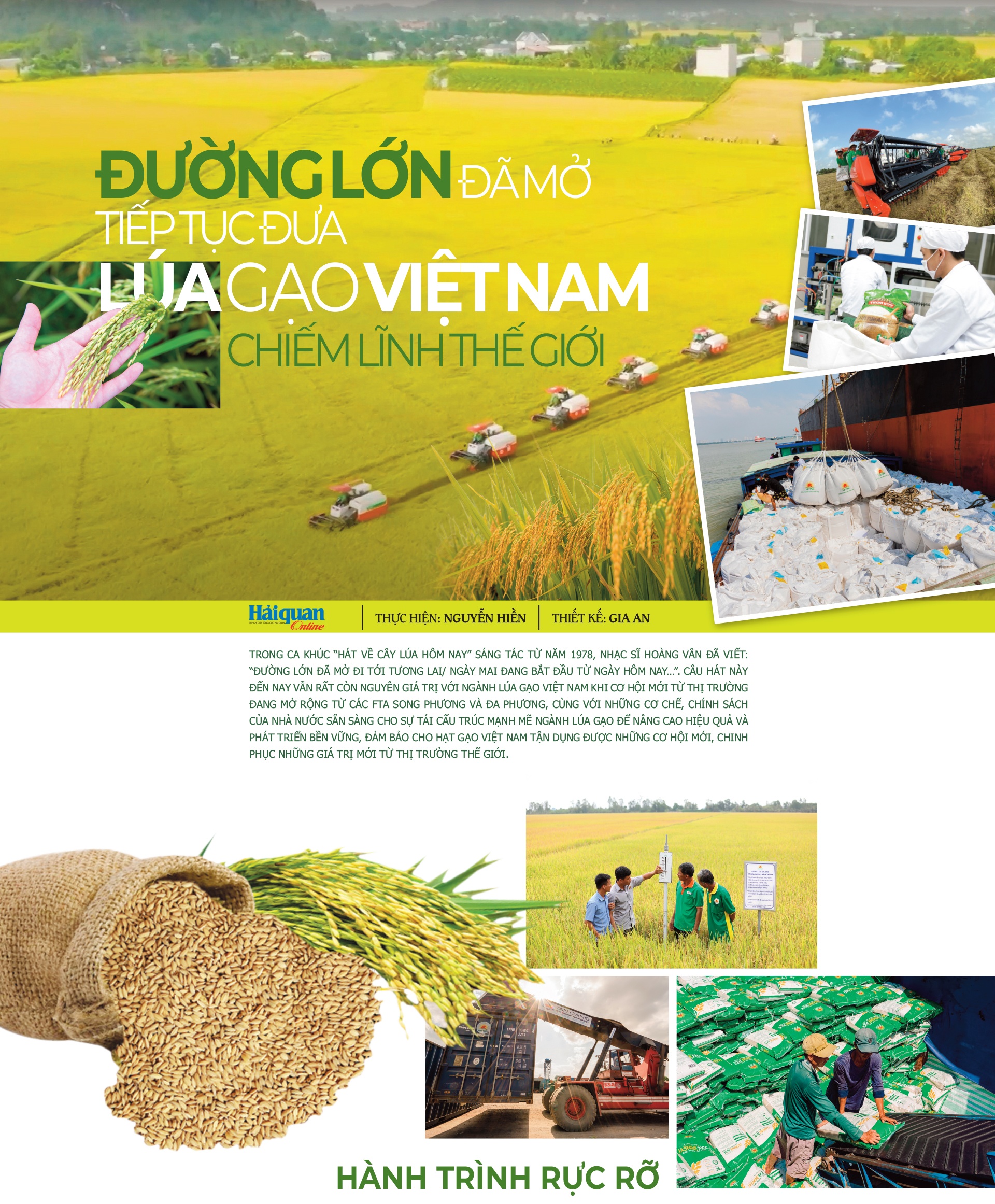LONGFORM: Đường lớn đã mở tiếp tục đưa lúa gạo Việt Nam chiếm lĩnh thế giới