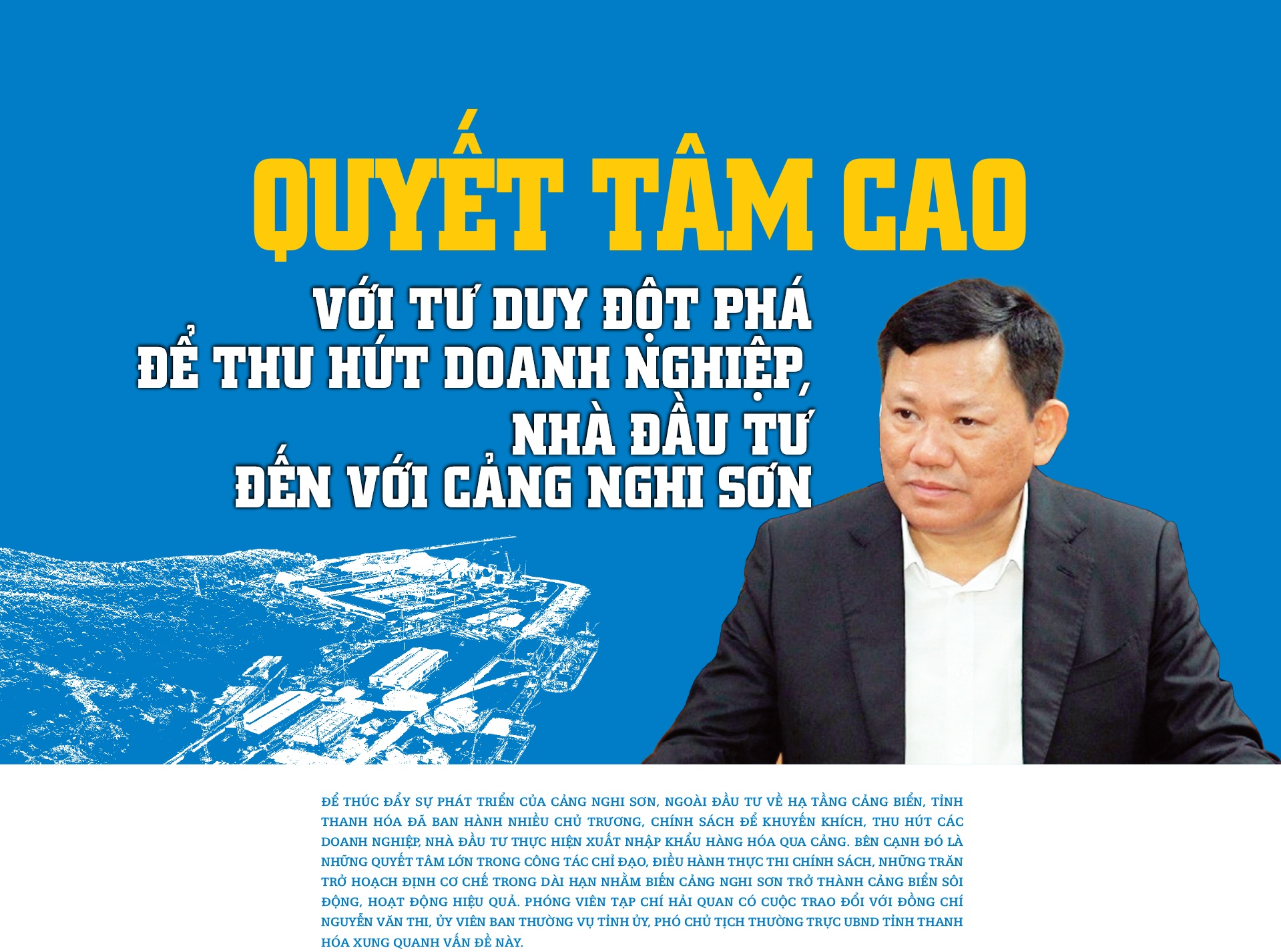 Thanh Hóa: Đưa cảng biển làm đòn bẩy triển kinh tế-xã hội Thanh Hóa: Đưa cảng biển làm đòn bẩy triển kinh tế-xã hội