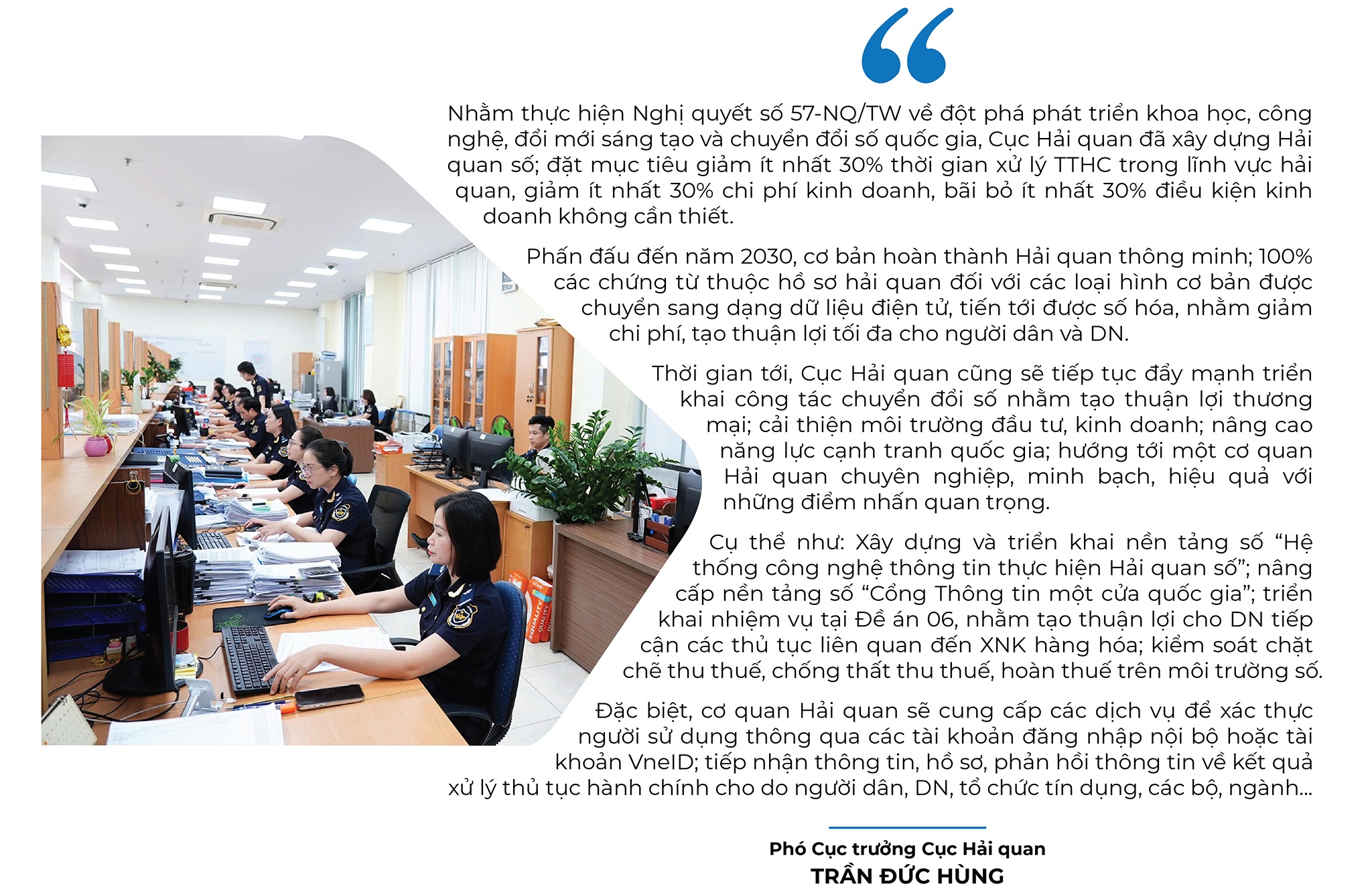 (LONGFORM): Hải quan nỗ lực không ngừng trong mục tiêu đồng hành cùng doanh nghiệp