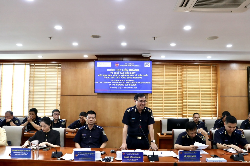 Hải quan khu vực III làm việc với Cơ quan phòng chống ma túy và tội phạm của Liên Hợp quốc