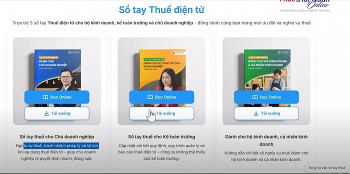 VIDEO: Bộ 3 cuốn số tay thuế điện tử: công cụ hỗ trợ thiết thực cho doanh nghiệp và cá nhân kinh doanh