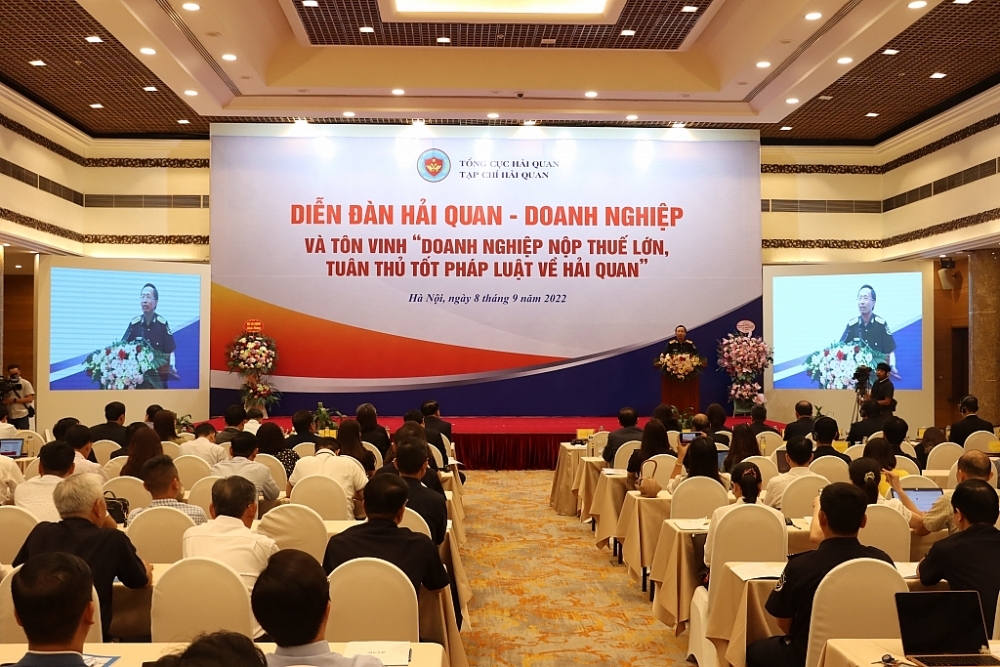 Diễn đàn Hải quan- Doanh nghiệp và Tôn vinh “Doanh nghiệp nộp thuế lớn, tuân thủ tốt pháp luật về Hải quan”